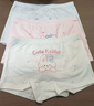 貓人兒童內褲女童純棉A類(lèi)抑菌襠發(fā)育期新款四角褲短褲中大童寶寶褲頭 淺粉貓-本白兔-淡雅蘭狗 3條 【10A抑菌 親膚透氣】 160 (4XL) （建議體重80-100斤） 曬單實(shí)拍圖