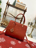 CADUNI KAISER包包女包牛皮大容量媽媽包輕奢手提單肩生日禮物高級感送女友老婆 【紅色】實(shí)用走心 新款時(shí)尚洋氣高顏值斜挎包 曬單實(shí)拍圖