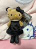 三麗鷗（SANRIO）NIC長(cháng)腿黑皮珍珠HelloKitty愛(ài)心扣 趙露思同款 毛絨玩具新年禮物 曬單實(shí)拍圖