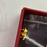 周六福新年禮物黃金耳釘女足金999花卉耳飾耳針節日 計價(jià) 2.32g 曬單實(shí)拍圖