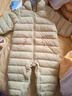 迷你巴拉巴拉三防連體羽絨服男女童嬰兒寶寶羽絨服連體衣萌趣外套2025新品 曬單實(shí)拍圖