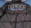 MEDM國潮牙刷繡立領(lǐng)羽絨服男士冬季新款百搭寬松高街休閑保暖外套 黑色 2XL 曬單實(shí)拍圖