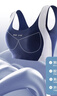 婷美【蠶絲抑菌】少女文胸運動(dòng)內衣防震提拉發(fā)育期初高中生固定杯藍M 曬單實(shí)拍圖