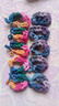 韓版高顏值手工編織橡皮筋蝴蝶結發(fā)圈高彈力扎馬尾不傷發(fā)頭繩發(fā)繩 混色10條 曬單實(shí)拍圖