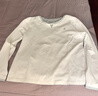 qwqh輕奢設計師品牌 假兩件t恤女士長(cháng)袖打底衫2025秋冬新款可外穿內搭 白色 XL 建議116-125斤 曬單實(shí)拍圖