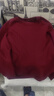 凡客誠品（VANCL）圓領(lǐng)衛衣男款春秋季大碼男士長(cháng)袖上衣冬季內搭打底衫男 酒紅 2XL 曬單實(shí)拍圖