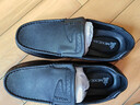 稻草人商務(wù)休閑鞋男士皮鞋男正裝鞋爸爸懶人套腳豆豆鞋 黑色 42 曬單實(shí)拍圖