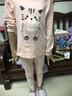 俞兆林女童秋衣秋褲套裝純棉兒童保暖內衣中大童全棉棉毛衫小寶女孩睡衣 曬單實(shí)拍圖