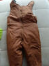 寶寶羽絨棉褲嬰兒童男童女童外穿加厚褲子小童小孩連體衣背帶褲 焦糖色 100 身高85-95cm/體重30斤以?xún)?曬單實(shí)拍圖