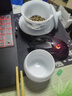 金鑲玉茶杯 個(gè)人家用喝茶冰種玉瓷水杯子主人杯功夫茶具送禮盒高檔 多福 曬單實(shí)拍圖