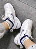 耐克NIKE男秋冬老爹鞋AIR MONARCH IV 運動(dòng)訓練鞋415445-102白藍43 曬單實(shí)拍圖