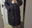 鴨鴨羽絨服女長(cháng)款2025年冬季新款韓版時(shí)尚寬松連帽90絨加厚保暖外套YE 月夜黑色 M (160/84A) 曬單實(shí)拍圖
