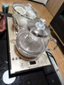 益茶福全自動(dòng)上水電熱水壺底部上水嵌入式茶臺功夫茶燒水壺飲水燒水一體機抽水玻璃煮茶壺保溫泡茶壺 SQ-008金色玻璃套裝 1L 曬單實(shí)拍圖