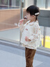 幼歌（YOUGE）嬰幼兒法式親膚透氣長袖花邊襯衫柔韌綿軟上衣潮 草莓小熊 襯衫 90 cm 曬單實拍圖
