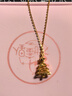 周大生【新年禮物】黃金吊墜女5G足金圣誕樹(shù)項鏈掛墜炫彩爆閃送女朋友 星愿樹(shù)黃金吊墜-【贈銀鏈】 1.61g 曬單實(shí)拍圖