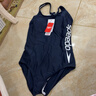 速比濤（Speedo）Free自由皮系列泳動(dòng)自由交叉背高彈顯瘦溫泉連體泳衣女藍莓慕斯36 曬單實(shí)拍圖
