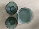 康寧餐具 碗碟套裝湖綠色餐具8件組耐熱玻璃飯碗盤(pán)子微波爐可用 曬單實(shí)拍圖