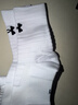 安德瑪（Under Armour）運動(dòng)襪(3雙裝)中筒跑步足籃球羽毛球吸汗運動(dòng)襪子冬季男女 白色L 曬單實(shí)拍圖