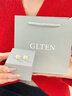 GLTEN小方糖純銀耳釘仿珍珠女耳墜環(huán)飾新款生日禮物小巧女友老婆養耳洞 曬單實(shí)拍圖