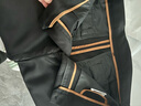 羅蒙（ROMON）休閑褲子男秋季商務(wù)潮流西褲彈力修身百搭通勤四季男裝 黑33 曬單實(shí)拍圖