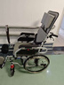 希維爾【專(zhuān)利減震】洗澡坐便三合一輪椅折疊多功能減震護理輪椅坐便輪椅 2【全躺護理首選】180°全躺高靠背洗澡坐便22寸 曬單實(shí)拍圖