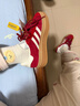 阿迪達斯（adidas）三葉草 馬年限定 新年款女GAZELLE BOLD W 休閑鞋 KJ4293 紅 37 曬單實(shí)拍圖