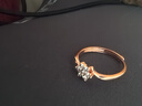 純俄羅斯585紫金戒指女18K玫瑰金彩金戒指時(shí)尚禮物首飾珠寶 老鳳祥 曬單實(shí)拍圖