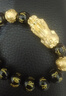卡鉑亞 黃金貔貅手鏈 3D硬金足金999貔貅手鏈黑瑪瑙轉運珠手串男女款 特大版 1/貔貅+2/金珠 7.76克 曬單實(shí)拍圖