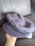 羅蒙毛線(xiàn)帽子女士秋冬季加絨加厚護耳保暖防風(fēng)防寒送長(cháng)輩媽媽針織帽 曬單實(shí)拍圖