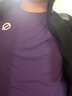 輕功（QINKUNG）專(zhuān)業(yè)跑步短袖T恤呼吸方格馬拉松春夏運動(dòng)健身訓練速干T男女款 【男款】絳紫 2XL 曬單實(shí)拍圖