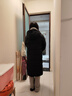 安踏面包羽絨服丨長(cháng)款鴨絨外套女冬季加厚防潑水棉服面包服 曬單實(shí)拍圖