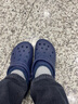 卡駱馳（CROCS）貝雅克駱格保暖拖鞋|205969 深藍-463 41/42(260mm)  曬單實(shí)拍圖