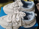 回力白藍蝴蝶老爹鞋女新款百搭輕便學(xué)生鞋子女運動(dòng)鞋 米淺藍 40 曬單實(shí)拍圖