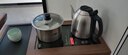 吉谷（K·KOU）全自動(dòng)雙邊上水電熱水壺多檔恒溫電茶壺鍋壺同煮 茶臺燒水壺一體桌茶具套裝泡茶1.0L+0.8L TC017B 曬單實(shí)拍圖
