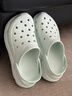 京東京造【抗菌洞洞鞋】涼鞋情侶旅行沙灘兩穿eva涼拖鞋女士天藍 39-40 曬單實(shí)拍圖