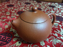 一茗金砂 宜興紫砂壺泡茶壺名家吳海良原礦梨皮朱泥壺全手工大球孔西施壺 320CC大品款 曬單實(shí)拍圖