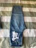 izzueit高腰彎刀牛仔褲女2026春季新款女士長(cháng)褲顯瘦復古寬松闊腿褲女 曬單實(shí)拍圖