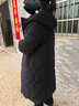 波司登（BOSIDENG）25新款羽絨服女長(cháng)款90絨通勤時(shí)尚休閑連帽冬季保暖外套B250245166 黑色8056 L 170/92A 體重約120-130斤 曬單實(shí)拍圖