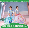 Kocotree兒童雨傘男女童晴雨兩用遮陽(yáng)傘小學(xué)生幼兒園寶寶卡通長(cháng)柄傘圓角 自動(dòng)款-獨角獸漫步 曬單實(shí)拍圖