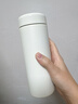 米家 保溫杯 316不銹鋼水杯 男女士杯子 大容量茶杯便攜 350ml白色 曬單實(shí)拍圖