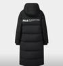 FILA 斐樂(lè )女士長(cháng)款羽絨服冬季新款防污防潑水RGB多彩羽絨外套 正黑色-BK M 165/84A/M 曬單實(shí)拍圖