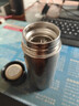 花卜丸純鈦保溫杯戶(hù)外迷你男女士口袋杯雙層隔熱保冷純鈦杯茶水分離杯子 【保溫保冷帶茶隔】純鈦杯200ML 曬單實(shí)拍圖