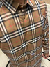 BURBERRY巴寶莉新款男士棕色運(yùn)動(dòng)潮流格紋長(zhǎng)袖襯衫80842951 S 禮物七夕 曬單實(shí)拍圖
