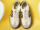 百麗復古拼色德訓鞋新款百搭簡(jiǎn)約運動(dòng)休閑鞋B2614AM5 米白 37 曬單實(shí)拍圖