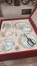 藝汐景德鎮青瓷玲瓏骨瓷餐具整套碗盤(pán)家用釉下彩高檔金邊碗碟送禮套裝 釉下彩青瓷玲瓏丨皮箱裝丨10人食丨 70件套 曬單實(shí)拍圖