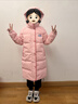 笛莎（DEESHA）笛莎女童2025年冬長(cháng)款多巴胺保暖羽絨服 蜜桃粉 140 曬單實(shí)拍圖