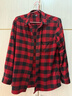 優(yōu)衣庫男女裝法蘭絨格子襯衫長(cháng)袖襯衣薄外套480772 480772/15珊瑚紅色 XL 曬單實(shí)拍圖