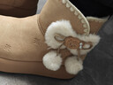 他她（TATA）張雅琪同款黃油小熊雪地靴女保暖加絨厚底棉鞋靴KXL03DD5 米杏 40 曬單實(shí)拍圖