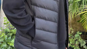 李寧反光85%鴨絨羽絨馬甲男子親膚舒適健身系列休閑運動(dòng)外套AMRV077 曬單實(shí)拍圖