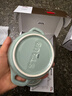 琺寶（staub） 陶瓷小碗蒸蛋碗布丁碗甜品碗寶寶輔食碗燉盅燉湯盅飯碗帶蓋 圓形小盅尤加利綠10cm 曬單實(shí)拍圖